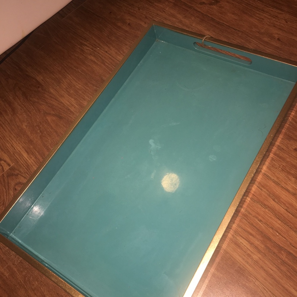 Blue and gold holder